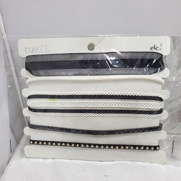 Rue 21 2 cards of 5pc choker neck (total 10pcs) - Picture 3 of 8